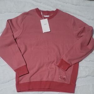 Ovadia Pink Crewneck Long Sleeve Sweatshirt